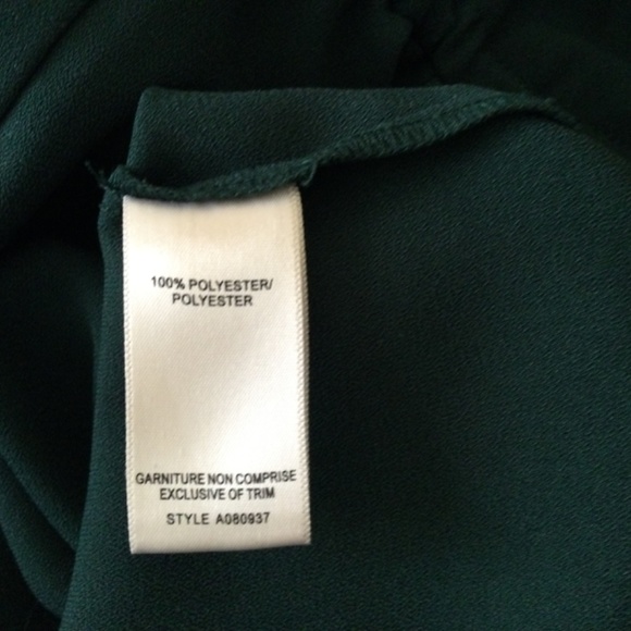 Jacob Dress Casual Drawstring Forest Green Size Med - Picture 4 of 5